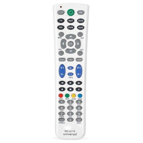 telecomando universale chunghop rm l677e 1pc Telecomando universale Chunghop RM-L677E for TV DVD SAT/CBL DVR AUX Televisione Digitale Terrestre Controller di tutte le marche