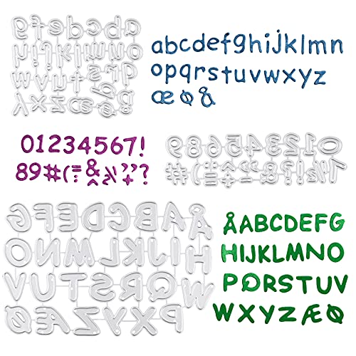 fustella alfabeto per big shot 2018 3 Set Fustelle Metallo Alfabeto Stampi Lettere Taglio Numero Cutting Dies Decorazione Fai da Te per Scrapbooking Album Mestiere Biglietti d’invito Goffratura