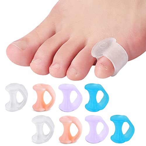 separatore dita piedi mignolo 4 Paia Separatore Dita Piedi, Separatori Dita Piedi, Separa Dita Piedi, Protezione Dito del Piede, Piccoli Raddrizzatori a Martello, Per Evitare Sfregamenti E Alleviare La Pressione (4 Colori)