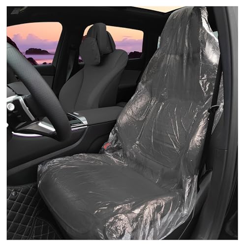 coprisedili usa e getta 50 Pezzi Coprisedili Auto,Plastica Copri Sedile Auto per Auto Camion Autobus Sedili,Universale Impermeabile Antipolvere Coprisedili Usa e Getta per Auto Accessori Auto Interno