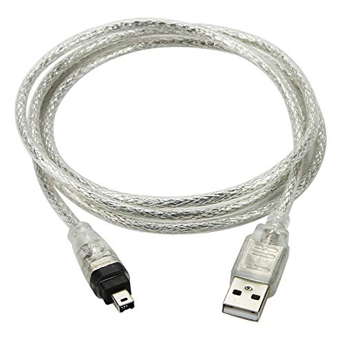 da firewire a usb Cablecc - Cavo adattatore da USB maschio a Firewire IEEE 1394 a 4 pin maschio iLink per Sony DCR-TRV75E DV