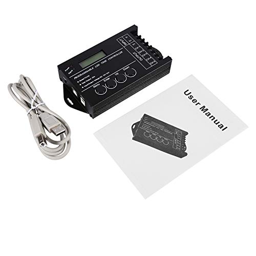centralina alba tramonto per uccelli Centralina Alba Tramonto per Uccelli Notte E Giorno Culla Tc420 Dc12 24V 20A Programmabile LED Time Controller Prese A Muro 5 Canali Colore Regolabile con Cavo USB CD