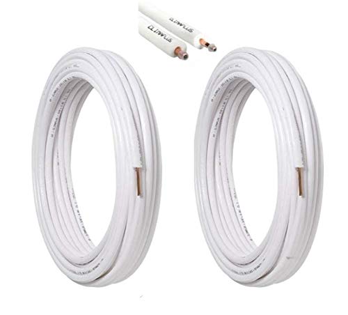 tubi condizionatore sottovuoto Cozzolinobrico kit tubi rame per climatizzatore coppia 15 mt da 1/4 15 mt da 3/8 totale 30 mt