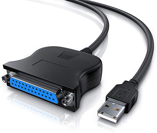 adattatore lpt usb CSL - Cavo adattatore USB Parallelo LPT 25 Poli – Cavo usb per Stampante con porta parallela - Plug e Play driver non richiesti – Win 10 – Lungo 90 cm
