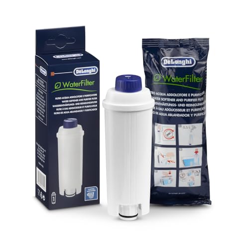 filtro addolcitore delonghi magnifica s 2018 De'Longhi DLSC002 Filtro Addolcitore per Acqua Macchina Caffè Automatiche, Ricambio Filtro Macchina Caffè della Serie Ecam, Utile e facile da installare nel serbatoio dell'acqua, MADE IN ITALY