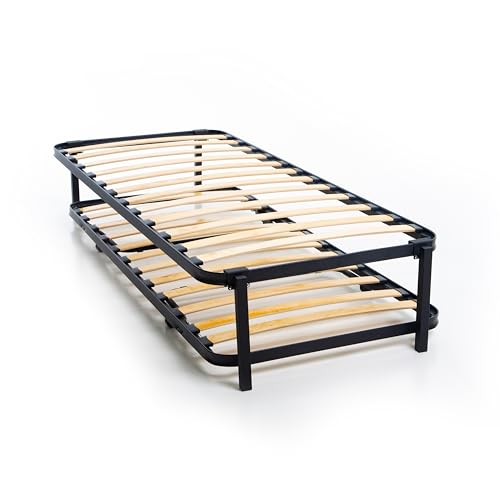 letto singolo che diventa doppio DOLCI SOGNI Rete Letto Singolo Estraibile Bambini, Struttura 80x190, Secondo Letto a Scomparsa, 100% Made In Italy