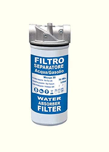 filtro separatore acqua gasolio 2018 Filtro separatore acqua/gasolio 30 micron 70 lt/min di Maestri