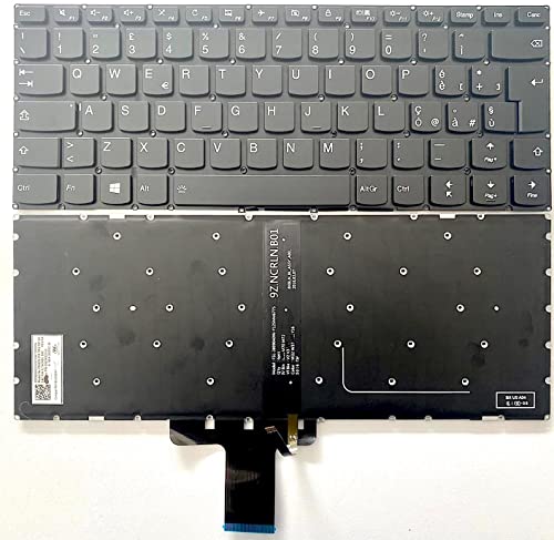 lenovo yoga 510 14ast 2018 INFOELETTRONICA LO STORE DELLA CONVENIENZA E QUALITA' Tastiera Italiana per Lenovo Yoga 510-14AST/510-14IKB/510-14ISK Retroilluminata
