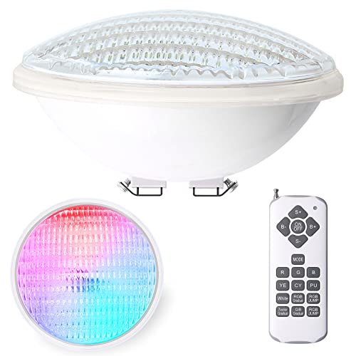 lampade led per piscina 2018 Kingwen 40W luce per piscina PAR56 RGB Illuminazione a LED per piscina Impermeabile IP68 Faretto Per Piscina 12V DC/AC luci subacquee con 7 colori regolabili 12 modalità di illuminazione