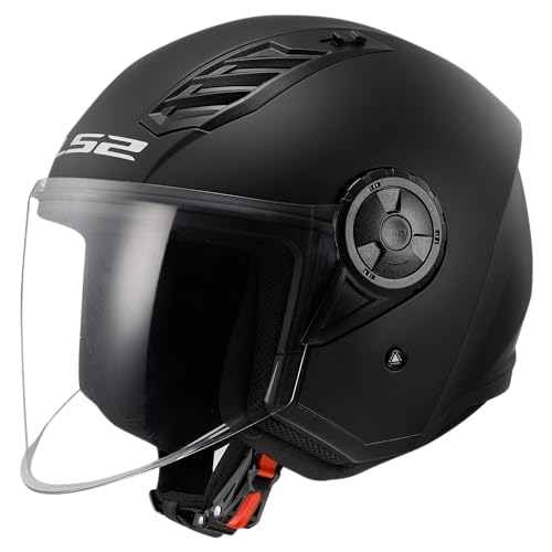 caschi per scooter LS2, Casque Moto Jet AIRFLOW II SOLID Matt Black, M