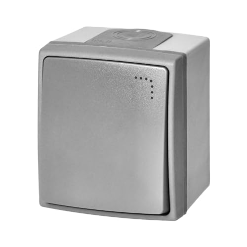 pulsante campanello da esterno 2018 Miratic Pulsante Campanello Pulsante Campanello da Esterno Interruttore da Esterno Impermeabile Pulsante per Campanello da Esterno Grigio-Grafite Robusto e Durevole IP55 (con retroilluminazione)