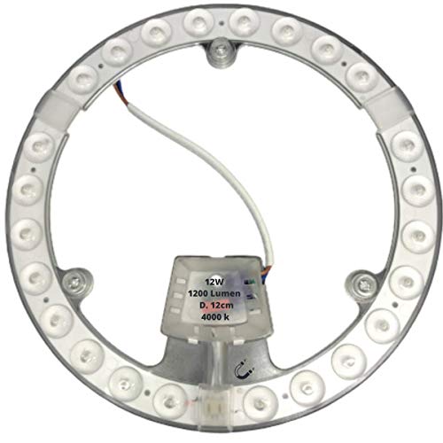 sostituire neon circolare con led Patabit Circolina Ricambio Al Posto Della Lampada Neon per Trasformate La Plafoniera A Led | Lampadina Circolare Luce Fredda Calda E Naturale (12W, Luci Naturale 4000k)