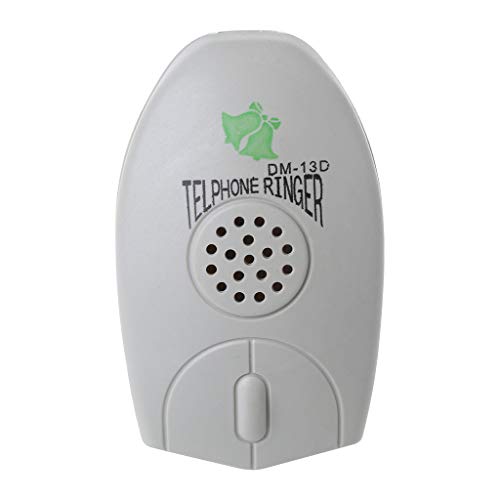 amplificatore suoneria citofono QERMULA Amplificatore Telefono Fisso Suoneria Campana Suoneria Extra Forte per Il Vecchio Telefono Anziano Suoneria Campana Beige