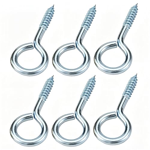 viti a occhiello per legno Qrity 20 Pezzi Viti per Occhielli 30mm, Gancio a Spirale in Legno, Vite Oculare, Gancio a Vite, Viti a Testa Tonda, Da Utilizzare Per Cornici, Oggetti Decorativi e Progetti Artigianali