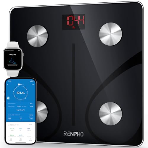 bilancia pesapersone massa grassa 2018 RENPHO Bilancia Pesapersone, Professionale Impedenziometrica Bluetooth Digitale con App Misura Peso Corporeo, Massa Grassa, BMI, Massa Muscolare, Massa Ossea, Proteine
