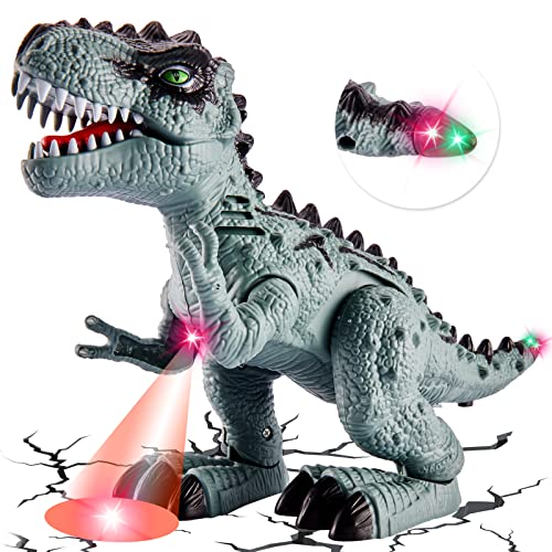 giocattolo dinosauro che si muove TOEY PLAY Dinosauro Giocattoli T-Rex per Ragazze dei Ragazzi, Dinosauro Che Cammina, Dinosauri Giocattolo con Luci e Suoni, Giochi Dinosauri 3 4 5 6 Anni, Educativo Regalo per Bambini